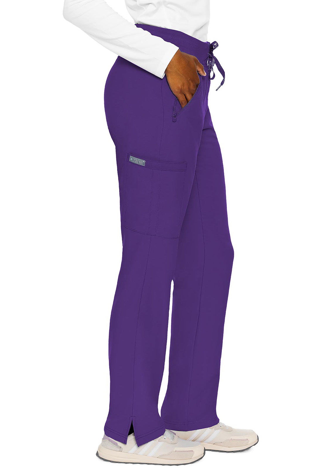 MedCouture Zipper Pant Straight (Grape)