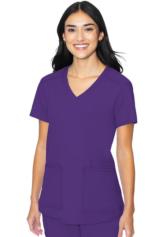 MedCouture 3 Pocket Top (Grape)