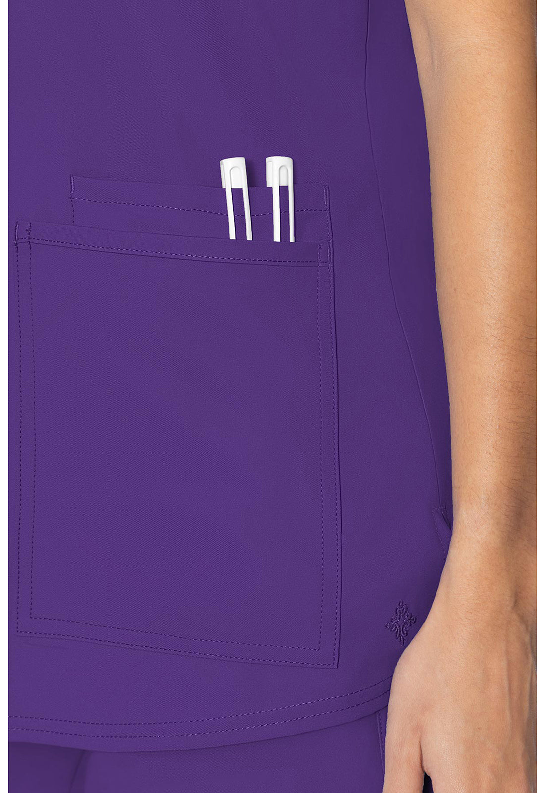 MedCouture 3 Pocket Top (Grape)