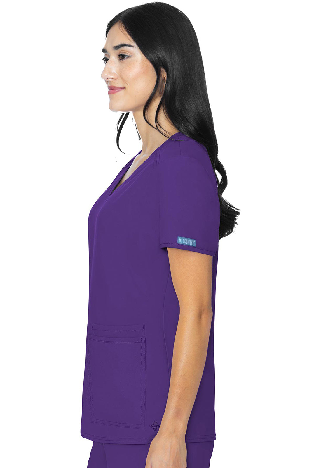 MedCouture 3 Pocket Top (Grape)