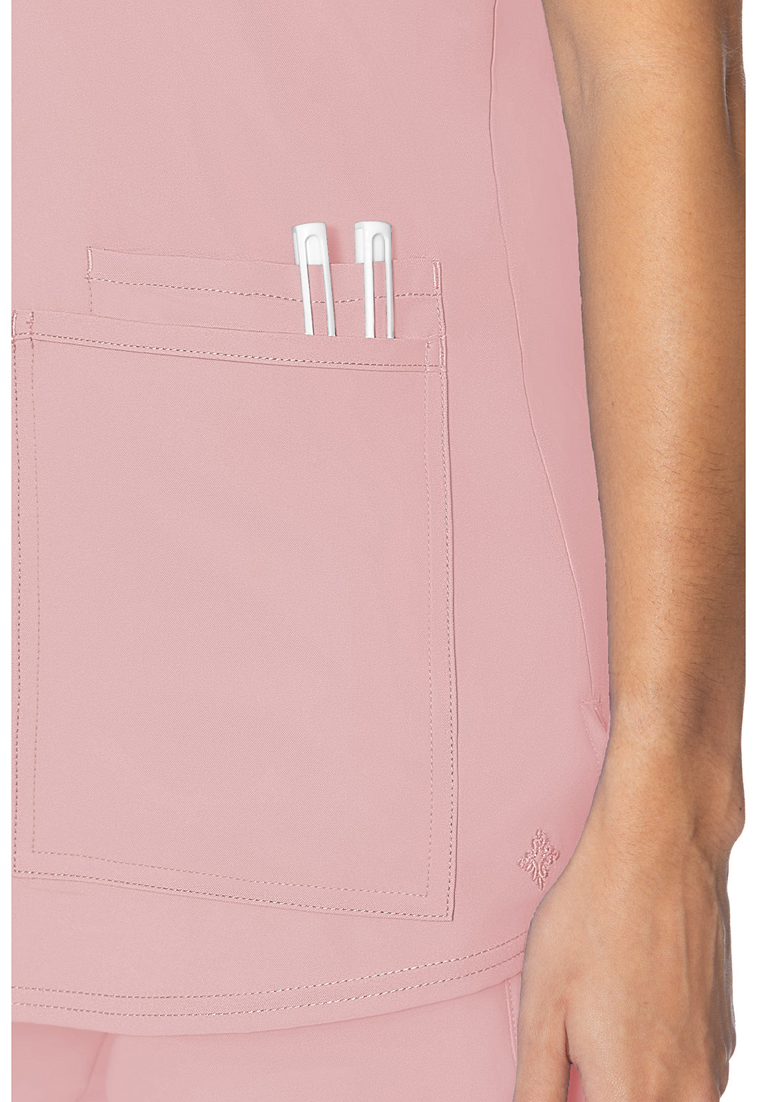 MedCouture 3 Pocket Top (Perfectly Pink)