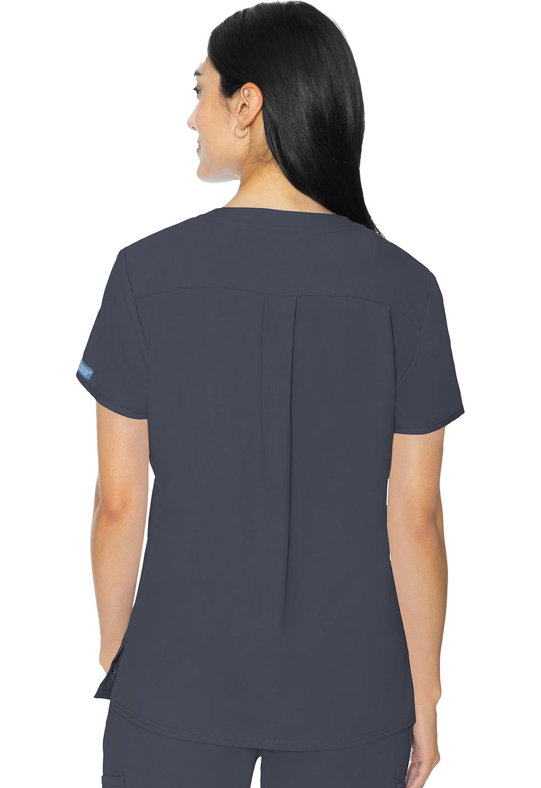 MedCouture 3 Pocket Top (Pewter)