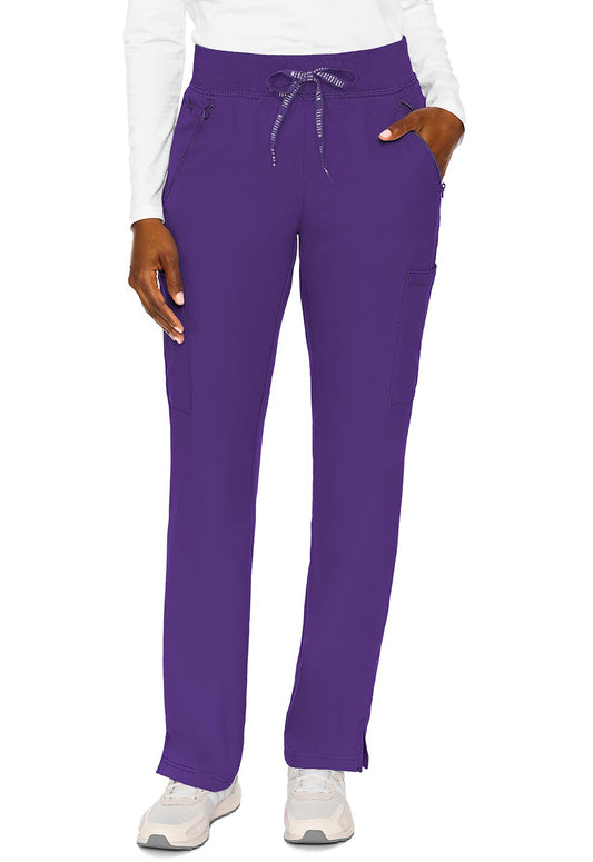 MedCouture Zipper Pant Straight (Grape)