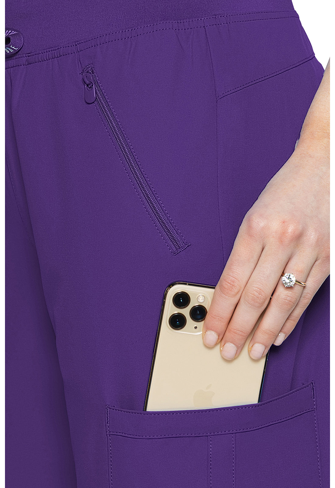 MedCouture Zipper Pant Straight (Grape)