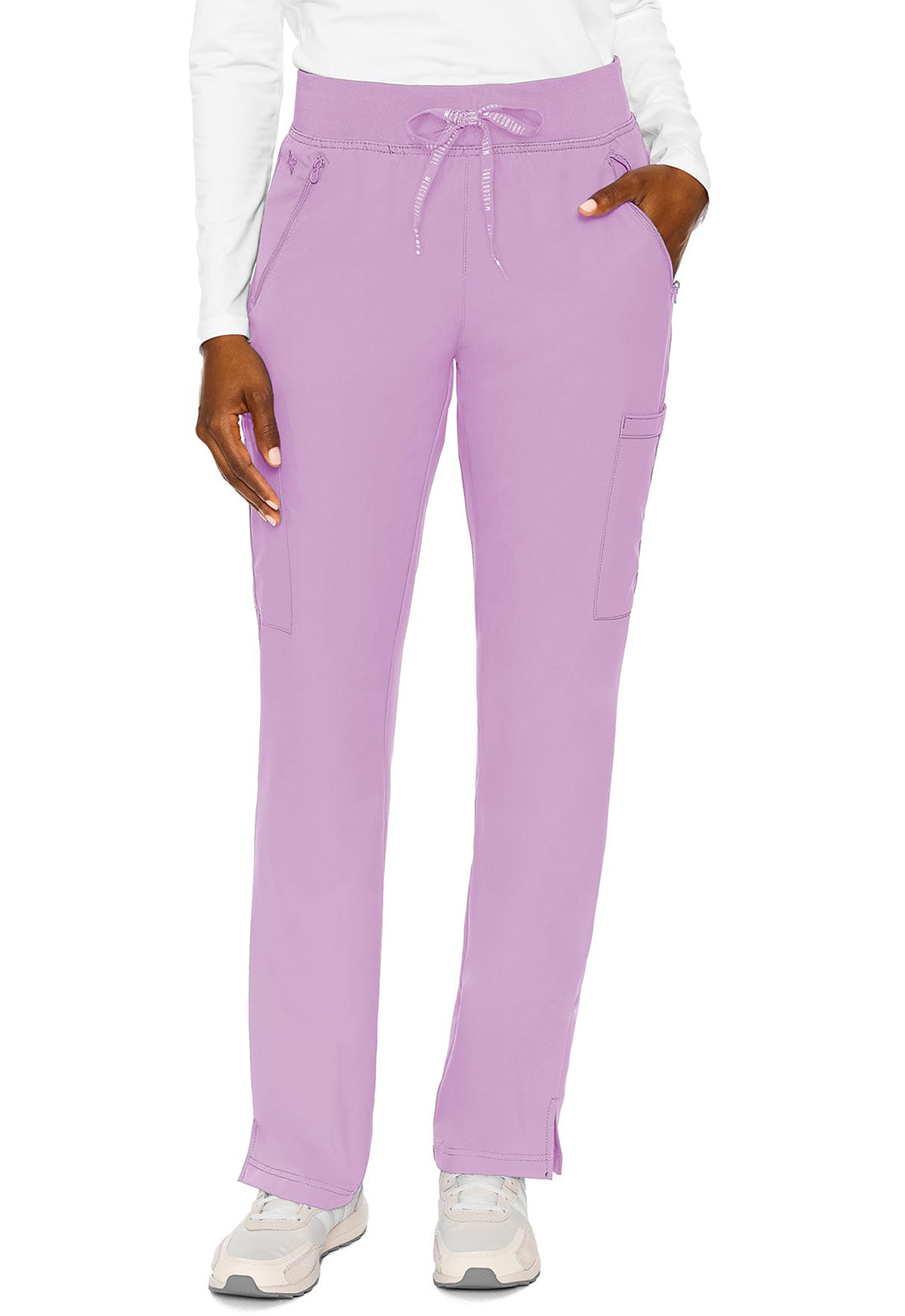 MedCouture Zipper Pant Straight (Lilac)