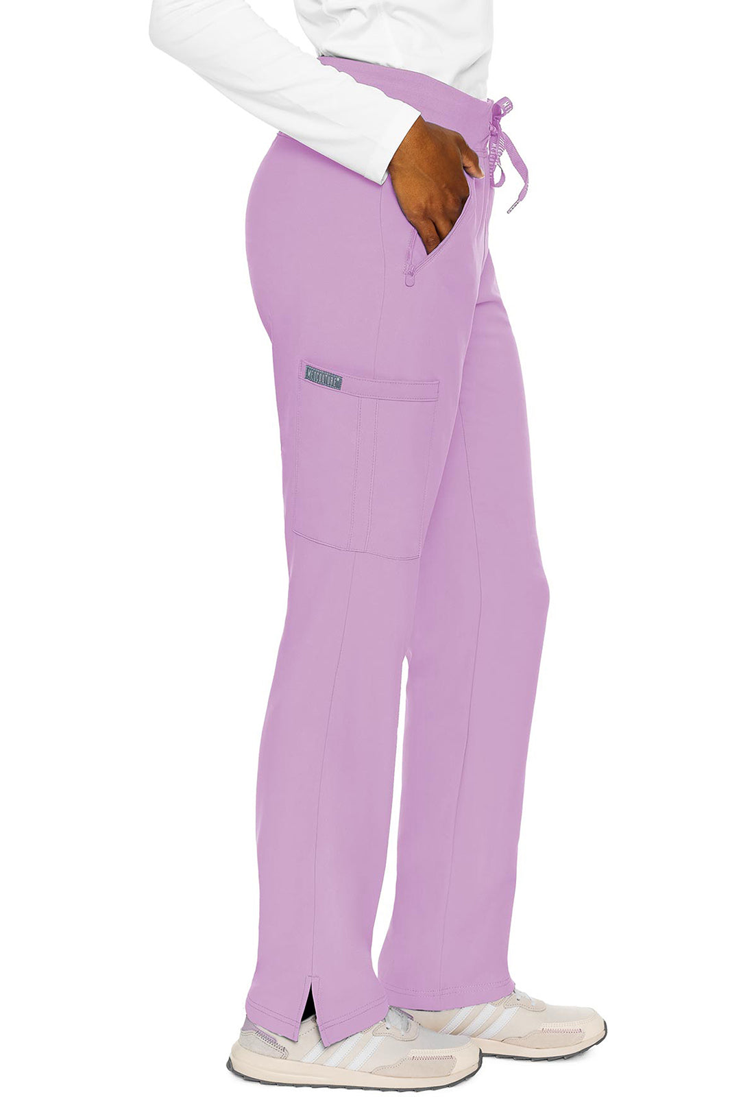 MedCouture Zipper Pant Straight (Lilac)
