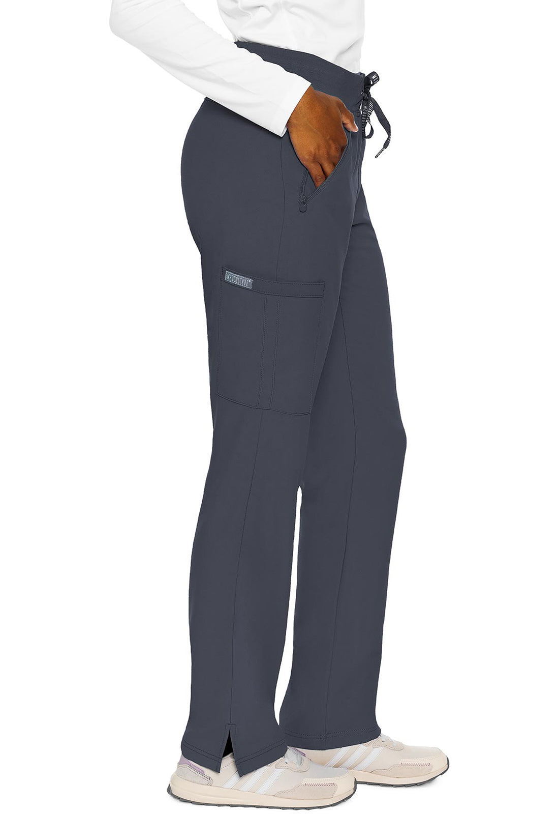 MedCouture Zipper Pant Straight (Pewter)